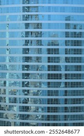skyscraper background with windows and reflections