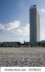 skyscraper at the beach