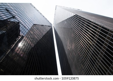 Skyscraper building reflections