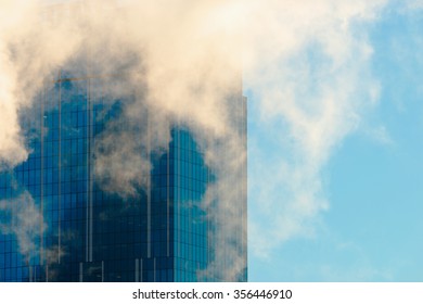 Skyscraper in the clouds
