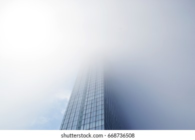 Skyscraper going into the sky