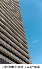 skyscraper pattern with blue sky