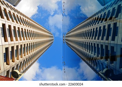 skyscraper and reflection
