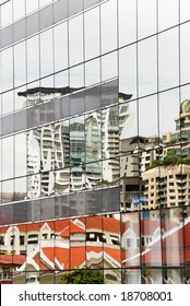 skyscraper window reflections
