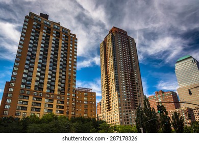 Skyscrapers In Battery Park City, Manhattan, New York.