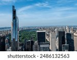 Skyscrapers and Central Park of New York City - NYC Panoramic view.