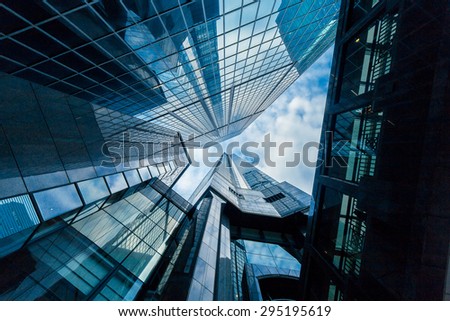 Skyscrapers in Commercial Area, Hongkong