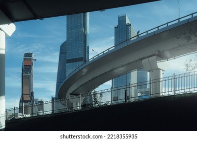 Skyscrapers at downtown district. Moscow City - international business center - Shutterstock ID 2218355935