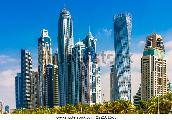 Skyscrapers Dubai Marina Uae Stock Photo (Edit Now) 222101563