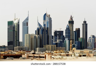 Skyscrapers Of Dubai World Trade Center.