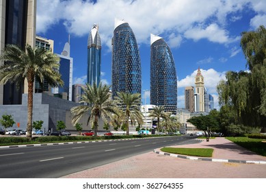 Skyscrapers Of The Dubai World Trade Center.