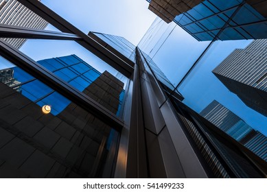 Skyscrapers from a low angle view in Shenzhen,China.