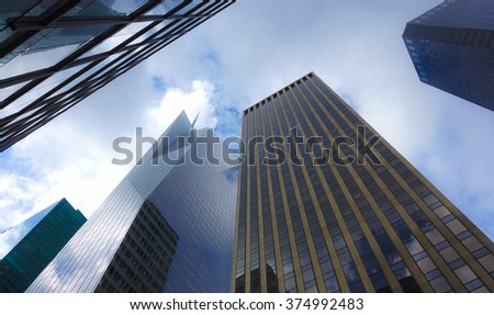 Skyscrapers on Manhattan, NY