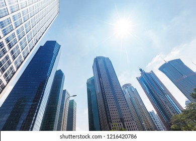 Skyscrapers In Shanghai Financial District