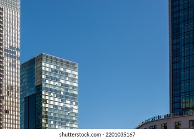 Skyscrapers and silhouettes of people on the observatory - Shutterstock ID 2201035167