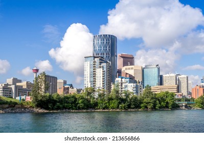 Skyscrapers towering over Calgary Alberta Canada