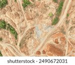 "Skyview Footage: Unveiling Mining Landscapes Amidst Forest Clearings and Industrial Activity"In this video, we are presented with dramatic aerial footage unveiling the contrast between natural beauty