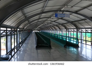 Skywalk Pedestrian Walkway International Airport Brazil Stock Photo 