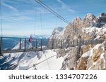 skywalk rope bridge on Dachstein mountain