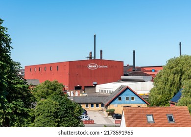 Skywiev Of The Steelworks DanSteel Ownd By The Russian Oligarch Vladimir Lisin, Frederiksværk, Denmark, June 30, 2022