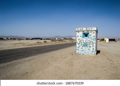 Slab City, California - Welcome Sign