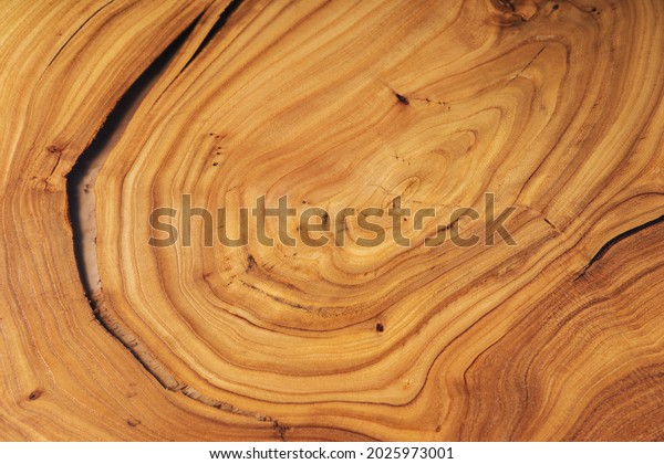 Slab,
saw cut wood treated with varnish close-up on a black background.
Isolate. Luxury wood for countertops and tables.. Design materials,
stylish details for presentation and shop.
Concept.