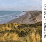 Slack Dunes Beach is located between Pointe aux Oies and the mouth of the Slack River, between Wimereux and Ambleteuse in the Pas-de-Calais department of the Hauts-de-France region in summer