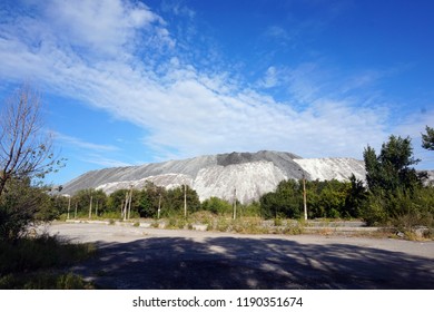 Slag Mountain In Sunny Weather                    