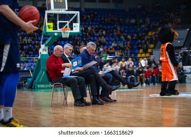 Slam Dunk Contest Highlights At UKRAINE SUPERLEAGUE ALL STAR GAME, Match Of The Stars - 2020, 01/02/2020, Palace Of Sports, Kyiv, Ukraine.