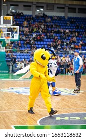 Slam Dunk Contest Highlights At UKRAINE SUPERLEAGUE ALL STAR GAME, Match Of The Stars - 2020, 01/02/2020, Palace Of Sports, Kyiv, Ukraine.