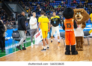 Slam Dunk Contest Highlights At UKRAINE SUPERLEAGUE ALL STAR GAME, Match Of The Stars - 2020, 01/02/2020, Palace Of Sports, Kyiv, Ukraine.