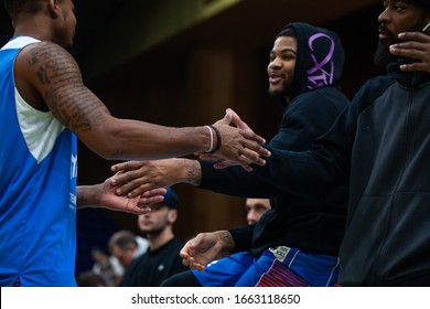 Slam Dunk Contest Highlights At UKRAINE SUPERLEAGUE ALL STAR GAME, Match Of The Stars - 2020, 01/02/2020, Palace Of Sports, Kyiv, Ukraine.