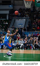 Slam Dunk Contest Highlights At UKRAINE SUPERLEAGUE ALL STAR GAME, Match Of The Stars - 2020, 01/02/2020, Palace Of Sports, Kyiv, Ukraine.