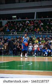 Slam Dunk Contest Highlights At UKRAINE SUPERLEAGUE ALL STAR GAME, Match Of The Stars - 2020, 01/02/2020, Palace Of Sports, Kyiv, Ukraine.