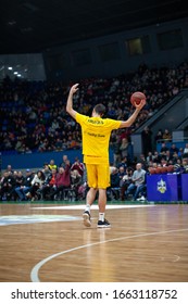 Slam Dunk Contest Highlights At UKRAINE SUPERLEAGUE ALL STAR GAME, Match Of The Stars - 2020, 01/02/2020, Palace Of Sports, Kyiv, Ukraine.