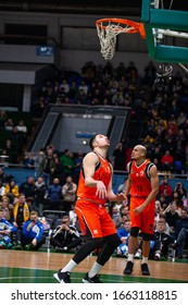 Slam Dunk Contest Highlights At UKRAINE SUPERLEAGUE ALL STAR GAME, Match Of The Stars - 2020, 01/02/2020, Palace Of Sports, Kyiv, Ukraine.