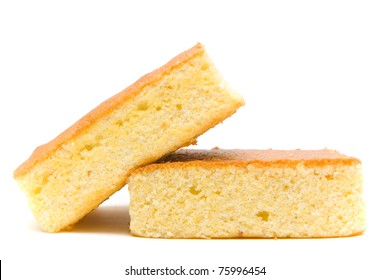 A Slant Stacked Corn Bread Slice