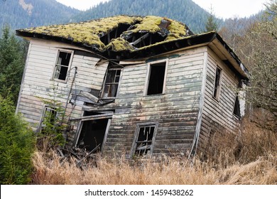 Slanted, Rotting Wooden House, Haunted House