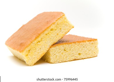 Slanted Stacked Corn Bread Slices