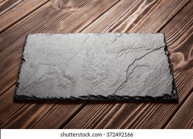 Slate Board On Wood