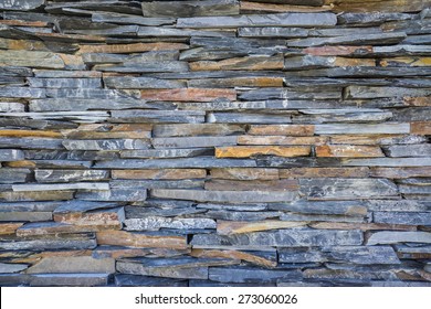 Slate Stone Wall Background