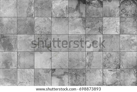 Slate tile ceramic, seamless texture square light gray map for 3d graphics