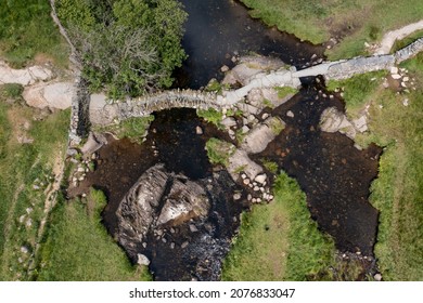 Slaters Bridge In Little Langdale Top Down View