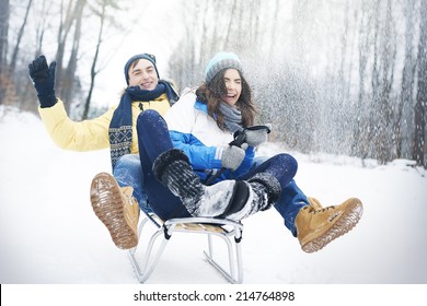 Sledding In Winter Make Us Happy