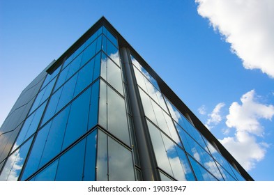 Sleek Office Building With Sky