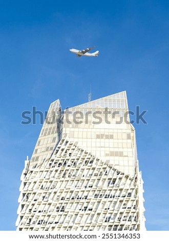 Similar – Image, Stock Photo a bird comes flying Bird