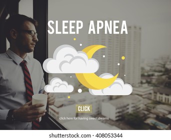 Sleep Apnea Snorer Insomnia Breathing Concept