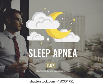 Sleep Apnea Snorer Insomnia Breathing Concept