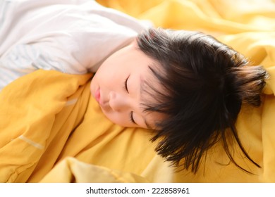 Sleeping Asian Child.