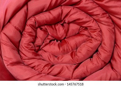 Sleeping Bag Wrapped Red Texture